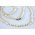 Vintage Long Fresh Water Pearl Necklace