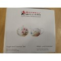 1 x maxcell and williams sugar and cream set new