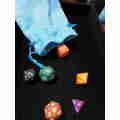 Set of 6 polyhedral dice - in a drawstring bag - perfect for RPGs and similar board games