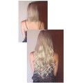high quality syntheit mix 60cm clip in hair extentions, curl and straighten