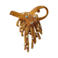 Antique Fringe Jewel Encrusted Brooch #O0005