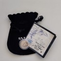 2001 2 and a Half Cent Dolphin with pouch and certificate #C0095