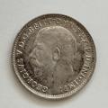 1918 AU/UNC British 3 Pence  #C0120