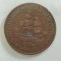 1929 One South African Penny #C0169