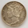 1941 US Silver Dime `D` Mintmark #C0166