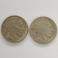 1924 and 1927 US Buffalo 5 Cents #C0178