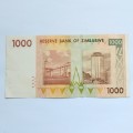 1000 Dollars Zimbabwe #N0043