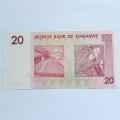 20 Dollars Zimbabwe #N0045