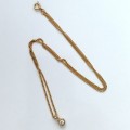 Gold Costume Pendant with Necklace #O0142