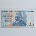 UNC AA 100 Trillion Dollar Zimbabwe Note #N0051