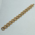 Gold Woven Link Bracelet  #O0158