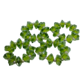 Green Glass Bead Serviette Rings #O0164