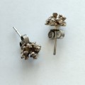 Silver Flower Stud Earrings #S0008