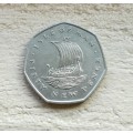 Isle of Man 1975 Fifty new pence.
