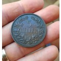 Deutsch Ostafrika UNC A-UNC 1912 J 1 Heller. Nice coin!!