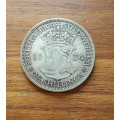 South Africa 1934 Silver half crown.