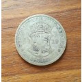 South Africa 1929 Silver half crown.