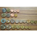 Collection of UNC-AUNC coins from around the world.
