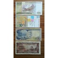 Collection of 4 old Bank notes from around the world.