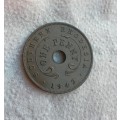 Southern Rhodesia UNC-AUNC 1942 Bronze Penny.