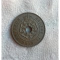 Southern Rhodesia UNC-AUNC 1942 Bronze Penny.