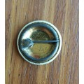 Paul Kruger vintage tin pin brooch.