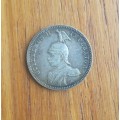 Deutsch Ost Africa 1891 Silver 1/2 Rupie. Nice coin!!