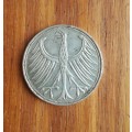 Bundesrepublik Deutschland 1965J Silver 5 Deutsche Mark.