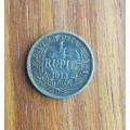 Deutsch Ost Africa 1913 A Silver 1/4 Rupie.
