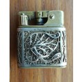 Vintage Antique (.835 Silver casing) Mylflam ladies lighter. Approximately 1940. Maby earlier.