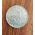 South Africa 1951 Silver 5 Shillings. Good condition.