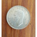 South Africa 1951 Silver 5 Shillings. Good condition.