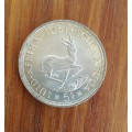 South Africa 1951 Silver 5 Shillings. Good condition.