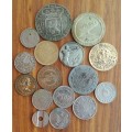 Collection of 16 old tokens.