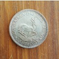 South Africa 1948 Silver 5 Shillings. Great condition.
