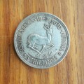 South Africa 1949 Silver 5 Shillings.