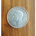 South Africa 1947 Silver 5 Shillings.