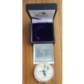 South Africa 1996 Silver Proof Soccer Two Rand.