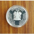 South Africa 1996 Silver Proof Soccer Two Rand.