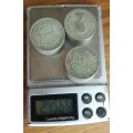 South Africa collection of 22 Silver Two Shillings. 245.66 Grams.