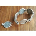 Beautiful sterling silver ladies Bracelet with 6 Silver Sixpence coins.
