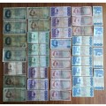 South Africa collection of 37 old Bank notes.