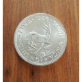 South Africa 1958 Silver 5 Shillings. Good condition.