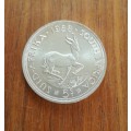 South Africa 1958 Silver 5 Shillings. Good condition.