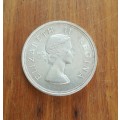 South Africa 1956 Silver 5 Shillings. Good condition.