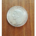 South Africa 1947 Silver 5 Shillings. Good condition.