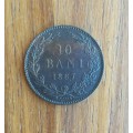 Romania 1867 UNC/AUNC 10 Bani.