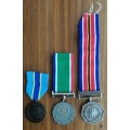 SANDF Collection of 3 Medals.