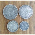 Great Britain Queen Victoria Silver Half Crown, Florin, shilling and Sixpence. Good Condition.