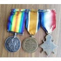 WW1 Group medals awarded to LT. G.C. DENNILL